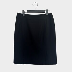 Tahari Arthur S. Levine Womens Black Pencil Skirt Petite 4P Stretch Lined